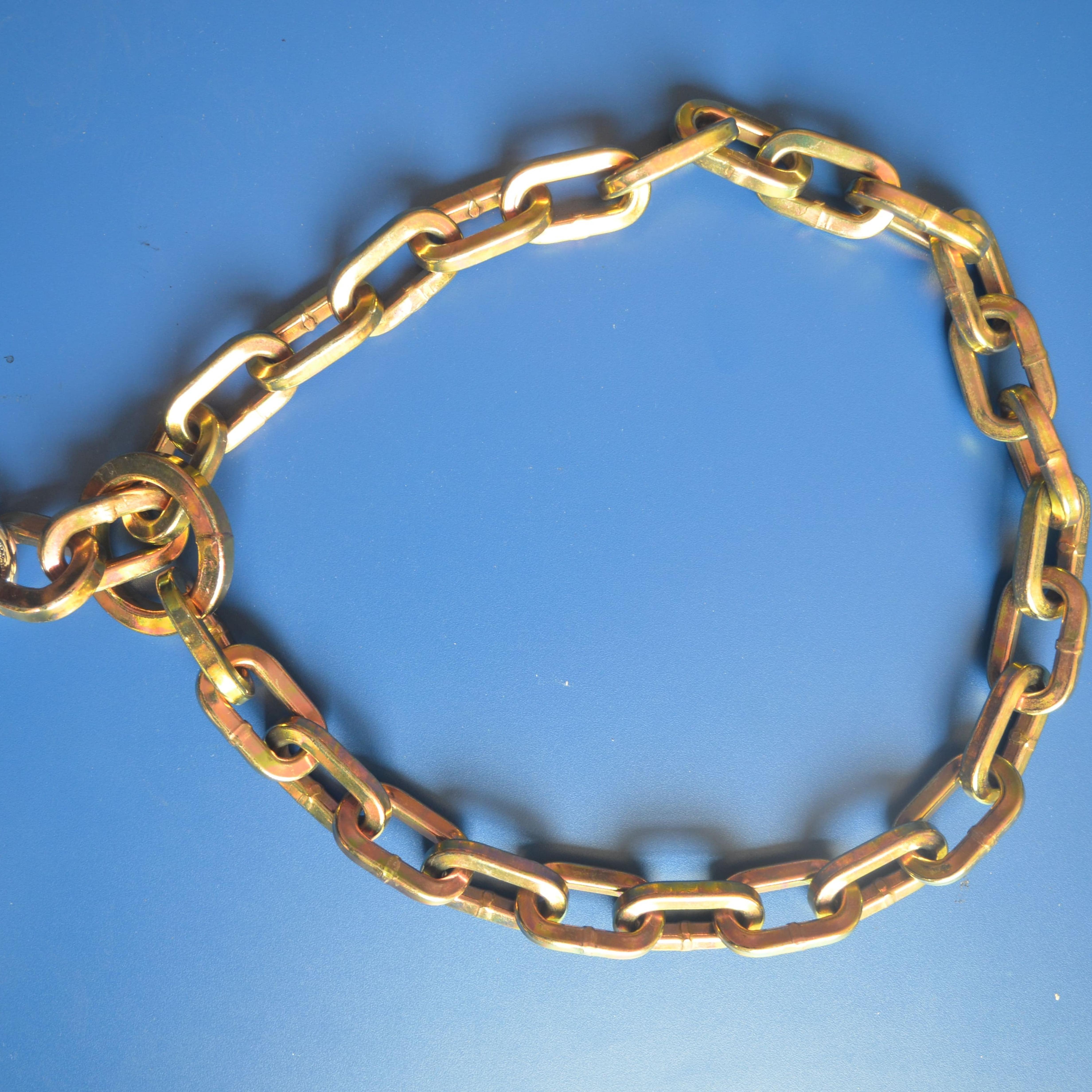 8mm Square Shape Lock Chain with a Ring