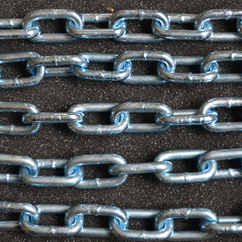 6mm Blue and White Zinc Pated Chain